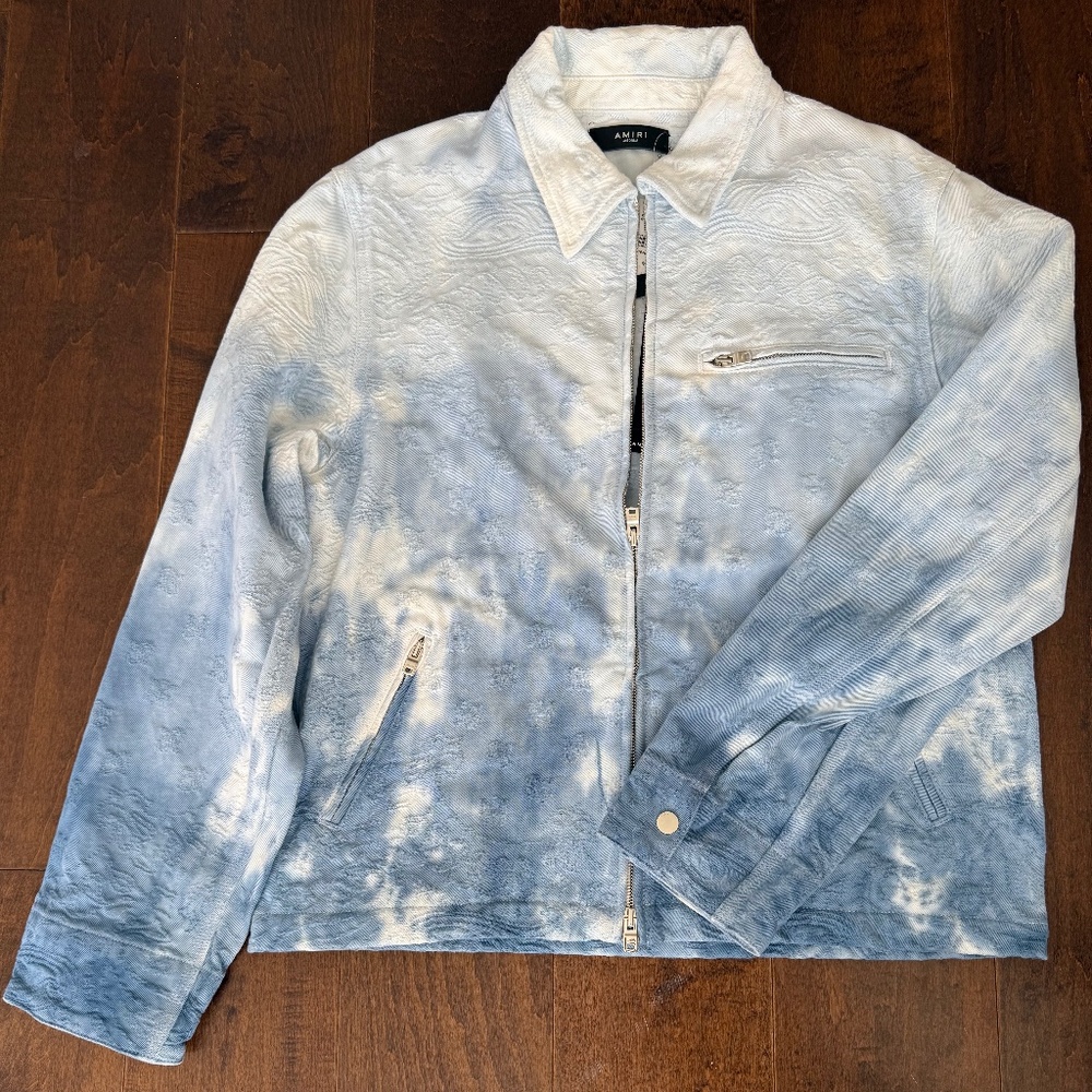 Amiri - Tie Dye Workman Jacket in Blue